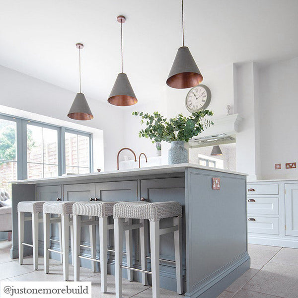Pooky - Super Stanley Pendant Light - Gunmetal - Copper Interior