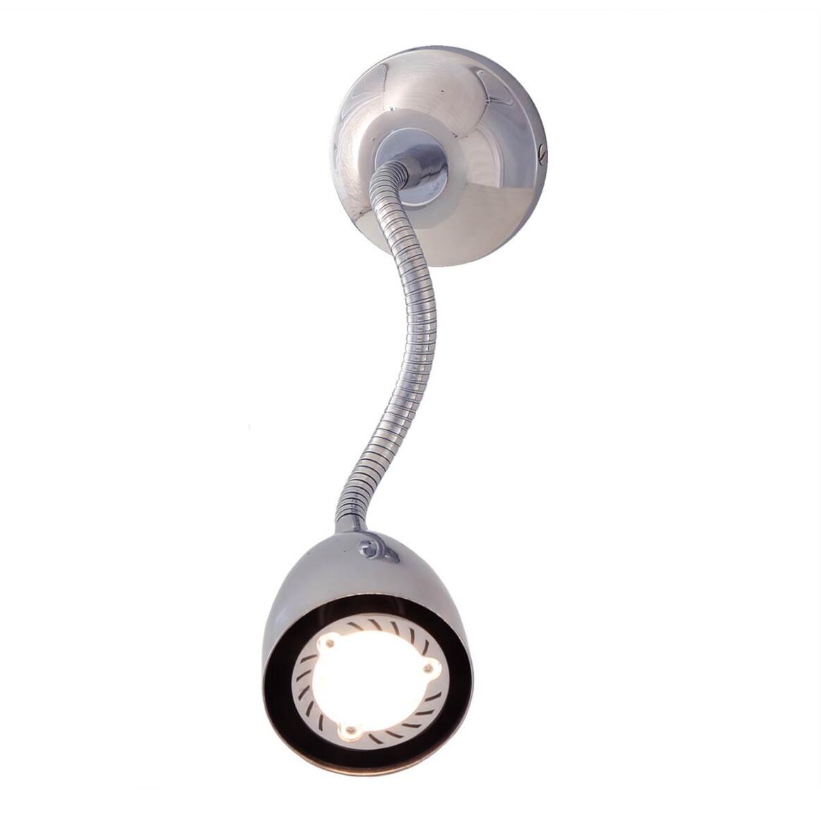 Mullan - Sydney Adjustable Brass Loft Wall Light 27cm IP20 - Polished Chrome Finish