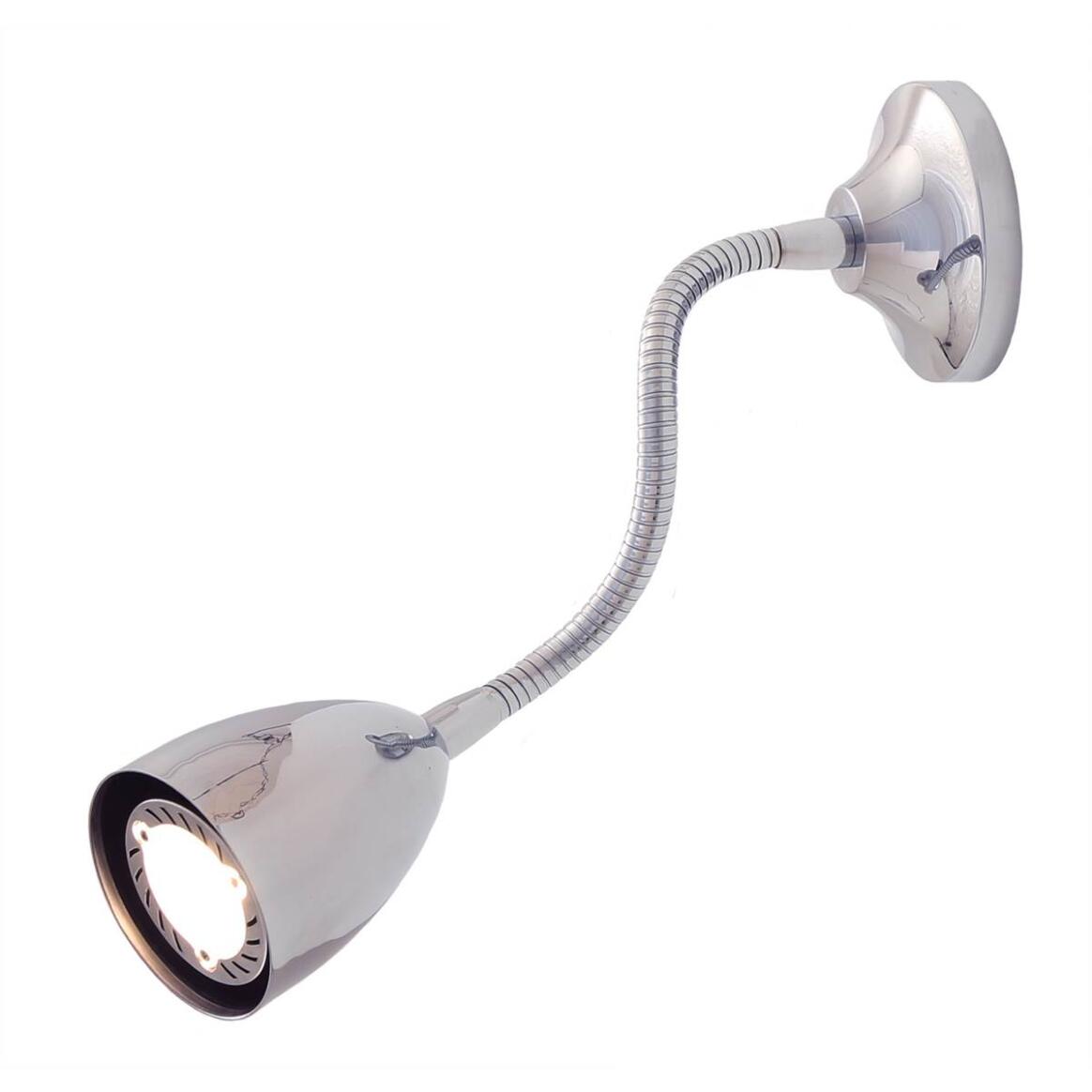Mullan - Sydney Adjustable Brass Loft Wall Light 27cm IP20 - Polished Chrome Finish
