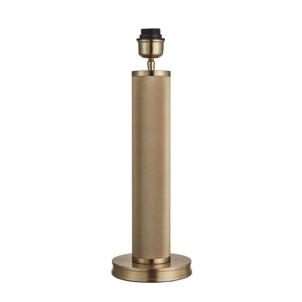 Industville - Knurled Pillar Table Lamp - Base Only - Brass