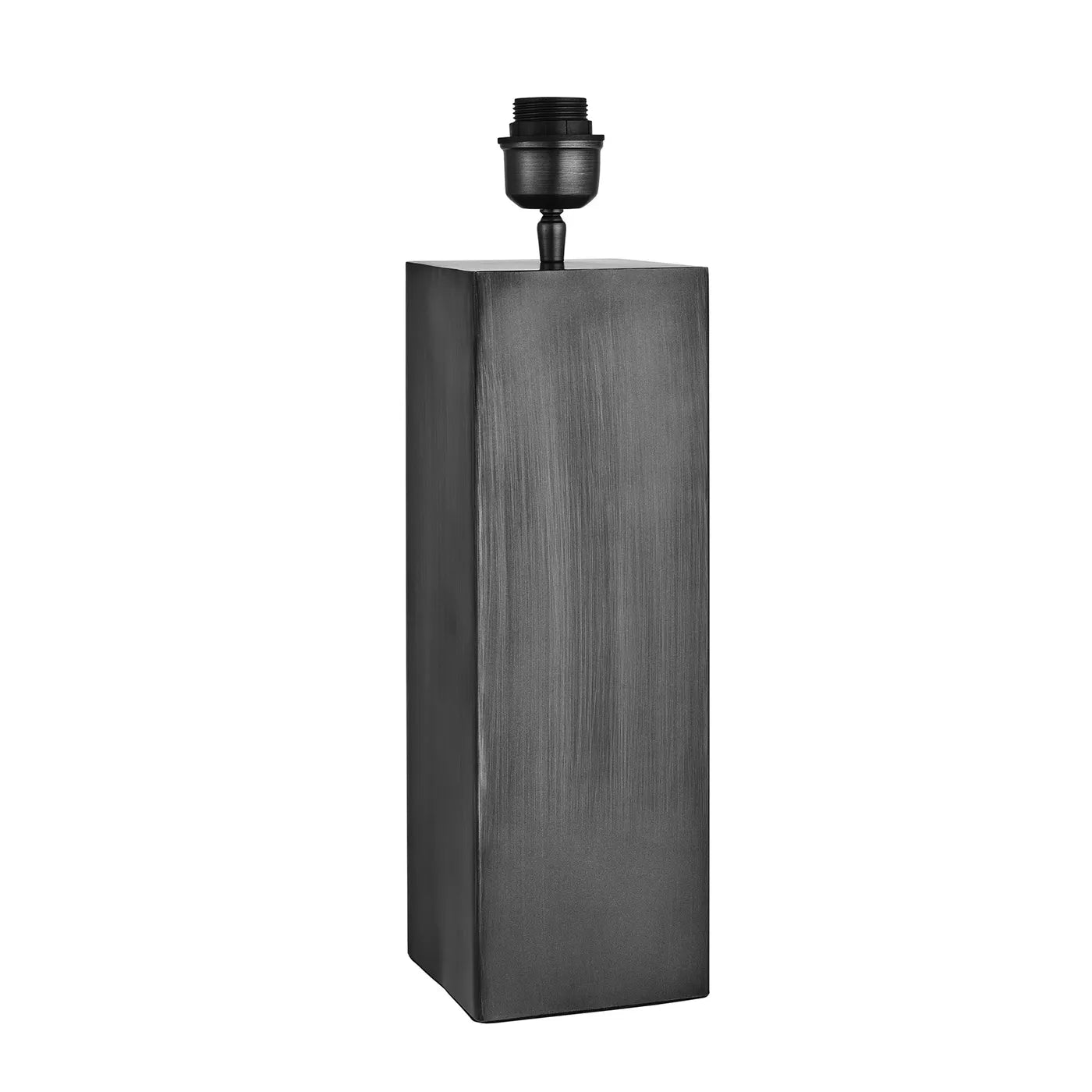 Industville Pillar Square Table Lamp Pewter - Base only