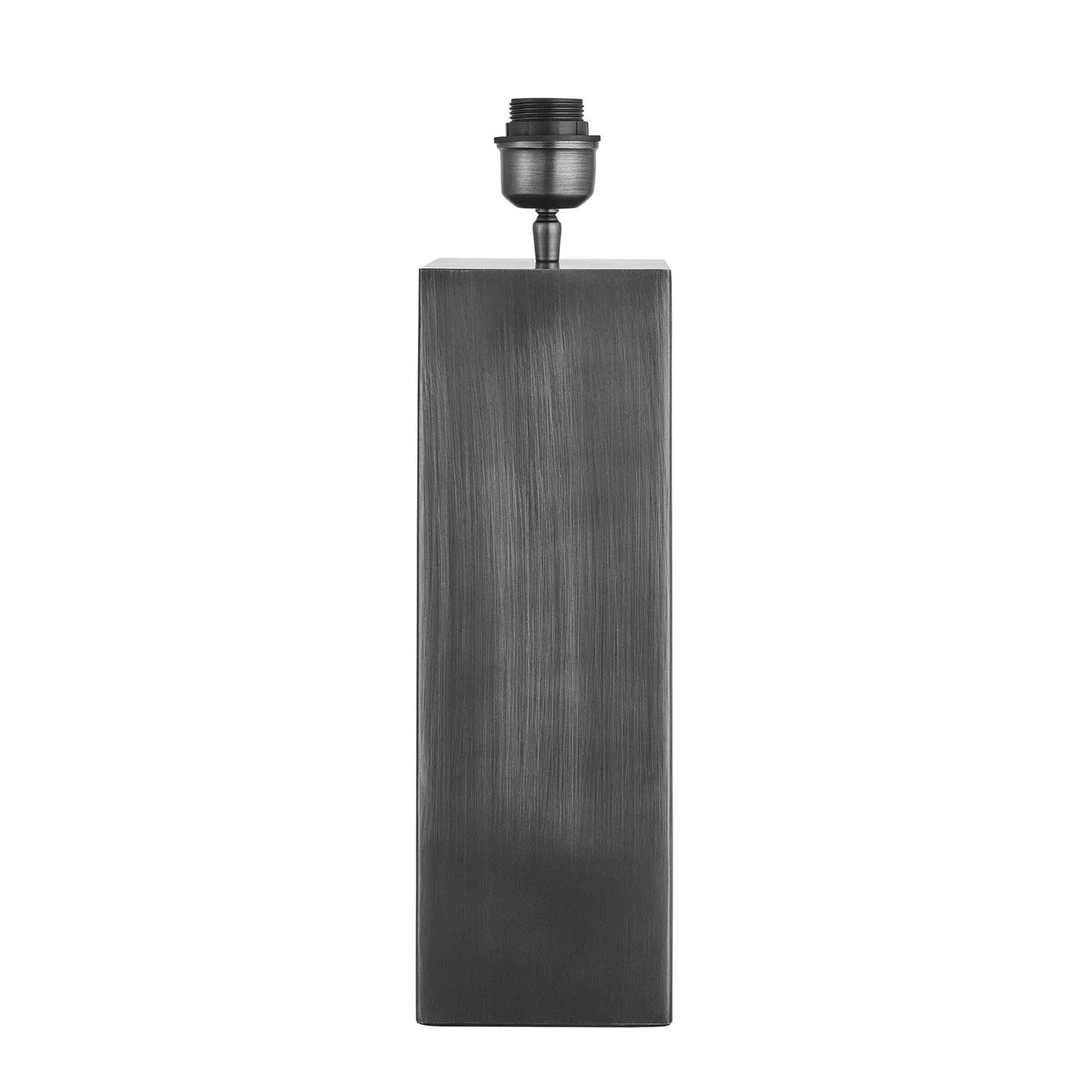 Industville Pillar Square Table Lamp Pewter - Base only