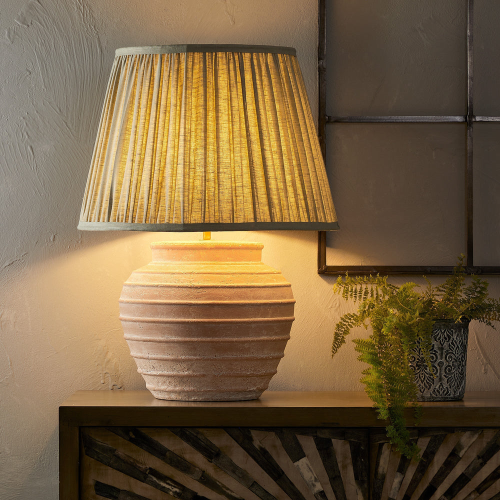 Pooky - Larger Ambrose Table Lamp Base - Natural Terracotta