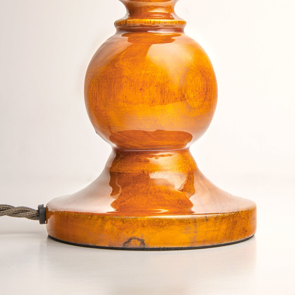Pooky - Kelpie Table Lamp Base - Saffron Lacquered Wood