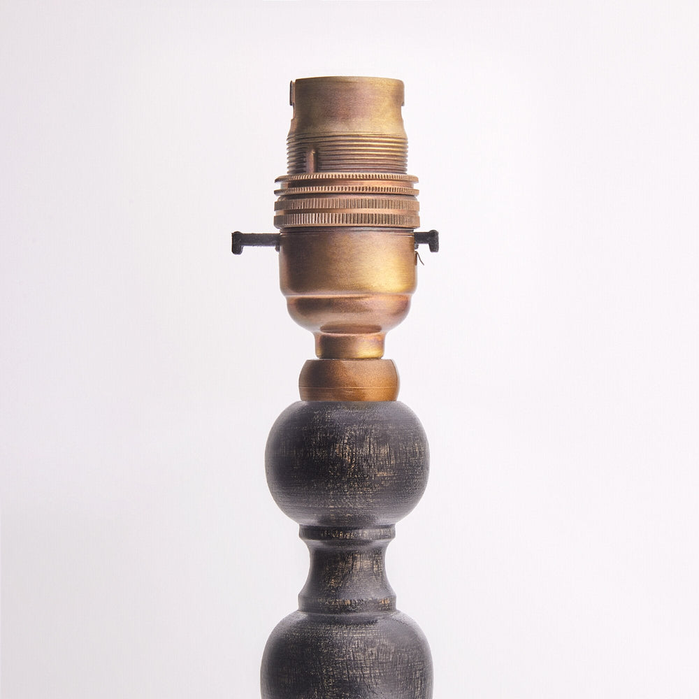 Pooky - Lillee Table Lamp Base - Ebony Finish Wood