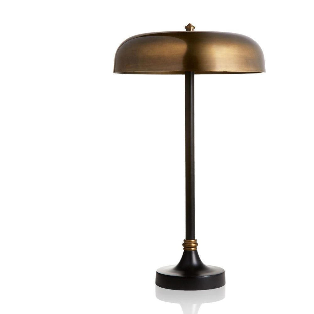 Pooky - Porcini Table Lamp - Black with Antique Brass Finish