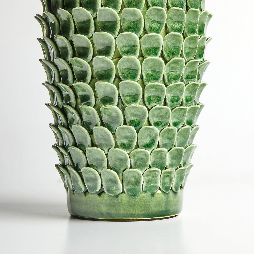 Pooky - Smaller Stucco Table Lamp Base - Emerald