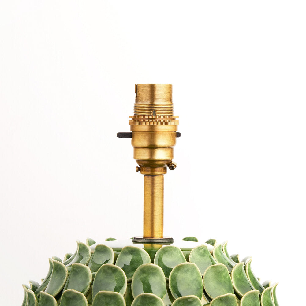 Pooky - Regular Stucco Table Lamp Base - Emerald