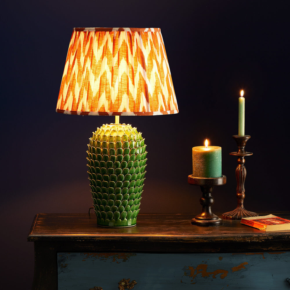 Pooky - Regular Stucco Table Lamp Base - Emerald