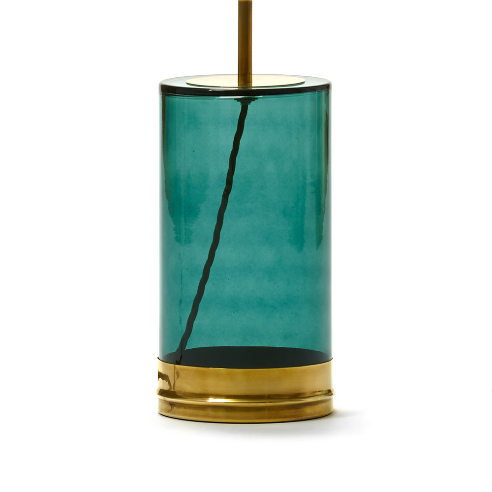Pooky - Regular Wisteria Table Lamp Base - Bluey Green Glass