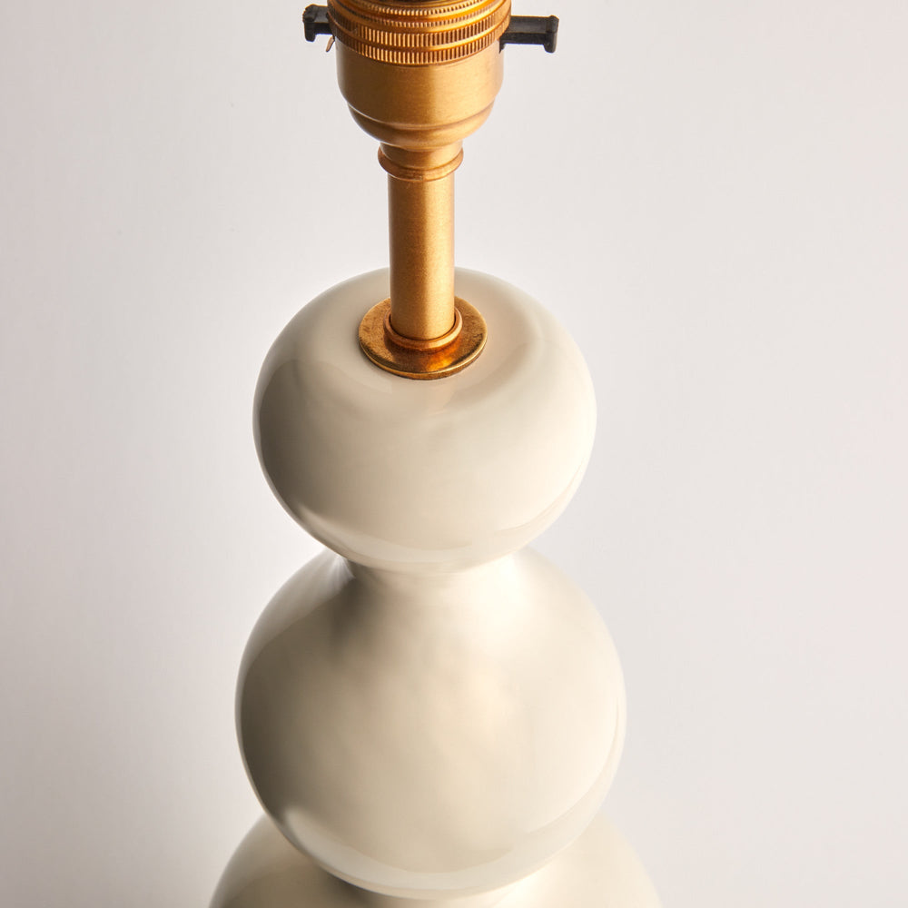 Pooky - Smaller Wobster Table Lamp Base - White Lacquered Wood