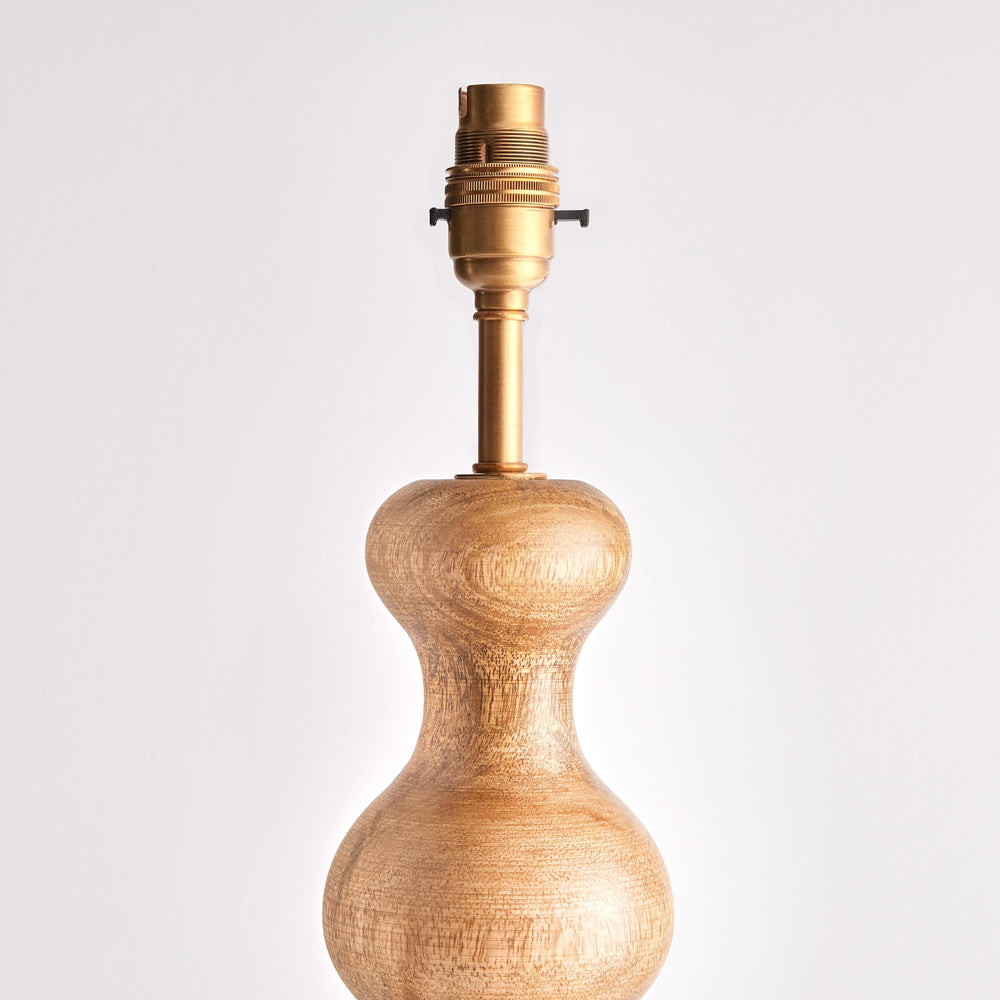 Pooky - Larger Wobster Table Lamp Base - Natural Wood