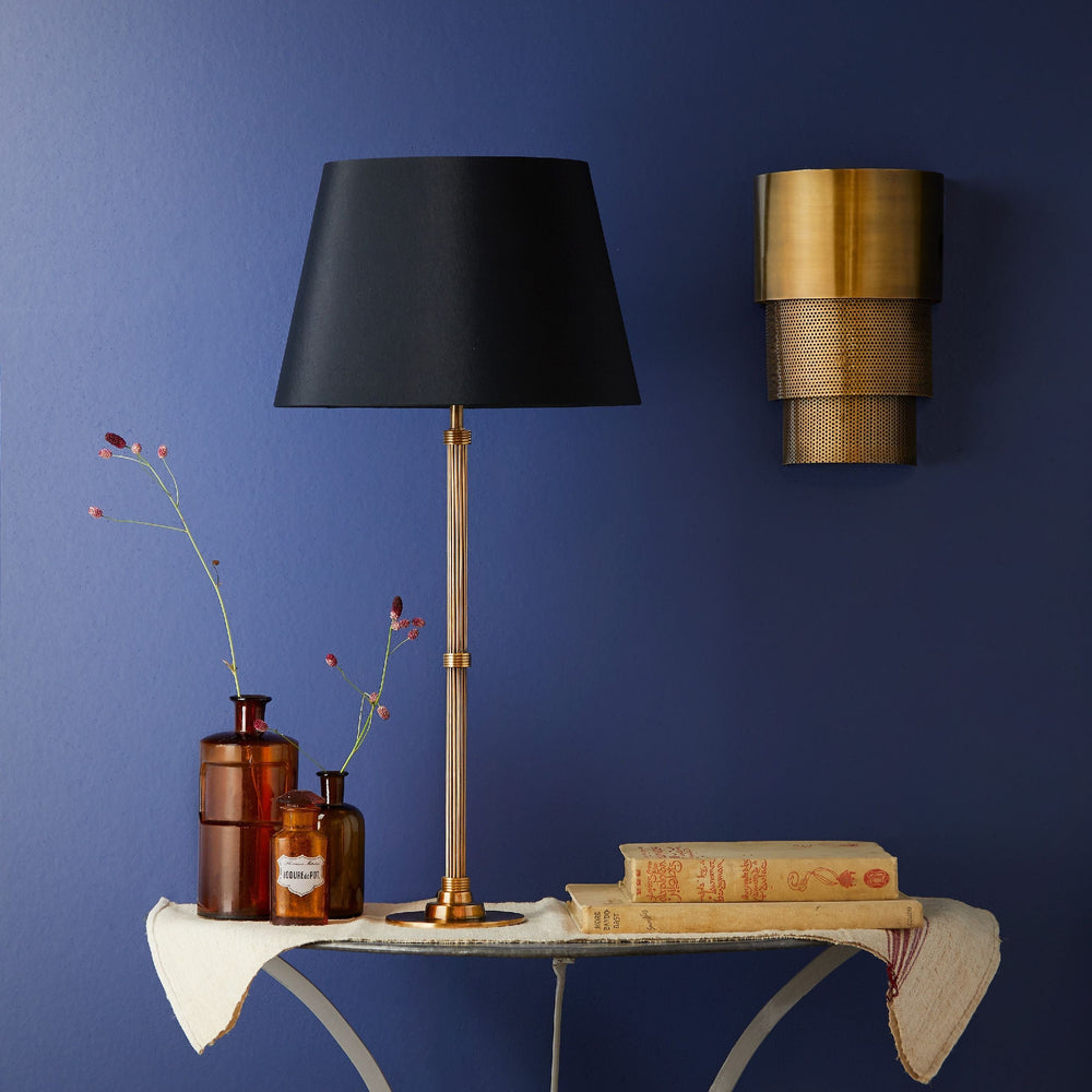 Pooky - Larger Wrappling Table Lamp Base - Antique Brass