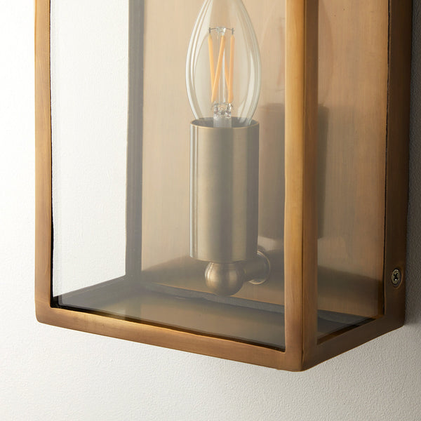 Pooky - Hastings Ip44 Exterior Wall Light - Antiqued Brass