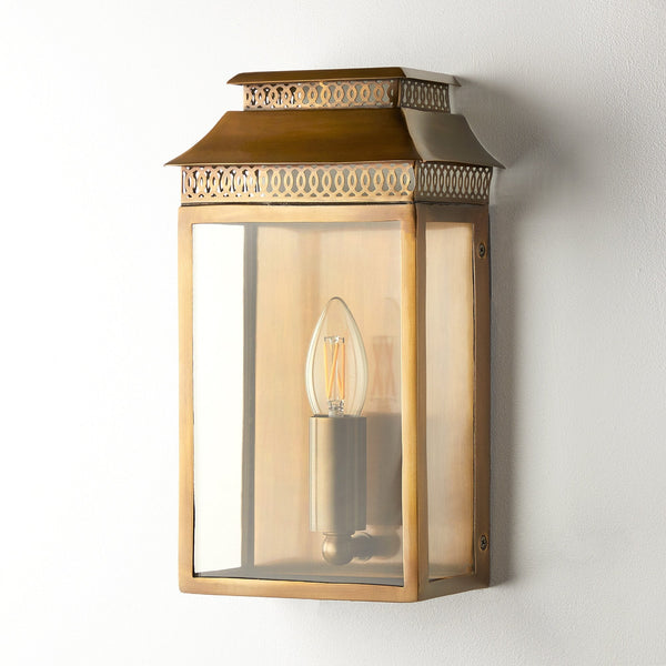 Pooky - Hastings Ip44 Exterior Wall Light - Antiqued Brass