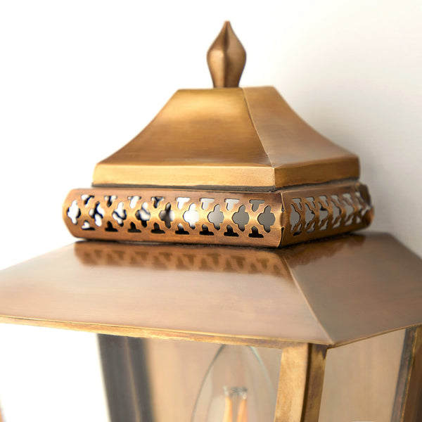 Pooky - Westport Ip44 Exterior Wall Light - Antiqued Brass