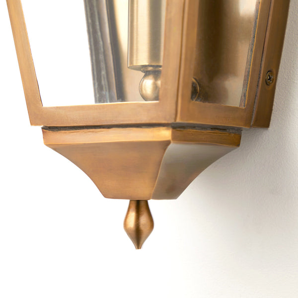 Pooky - Westport Ip44 Exterior Wall Light - Antiqued Brass