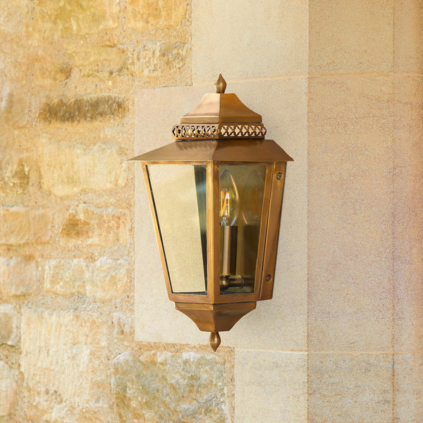 Pooky - Westport Ip44 Exterior Wall Light - Antiqued Brass