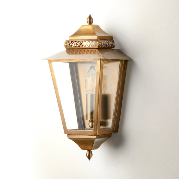 Pooky - Westport Ip44 Exterior Wall Light - Antiqued Brass