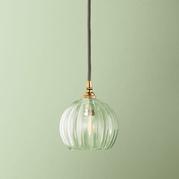 Pooky - Pumpkin Pendant Light Shade - Smaller - Clear Glass