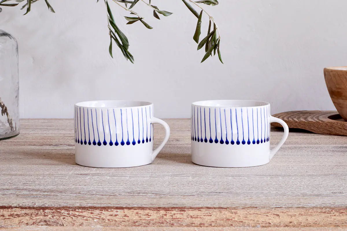 Nkuku - Iba Mug - Indigo - Large (Set of 2)