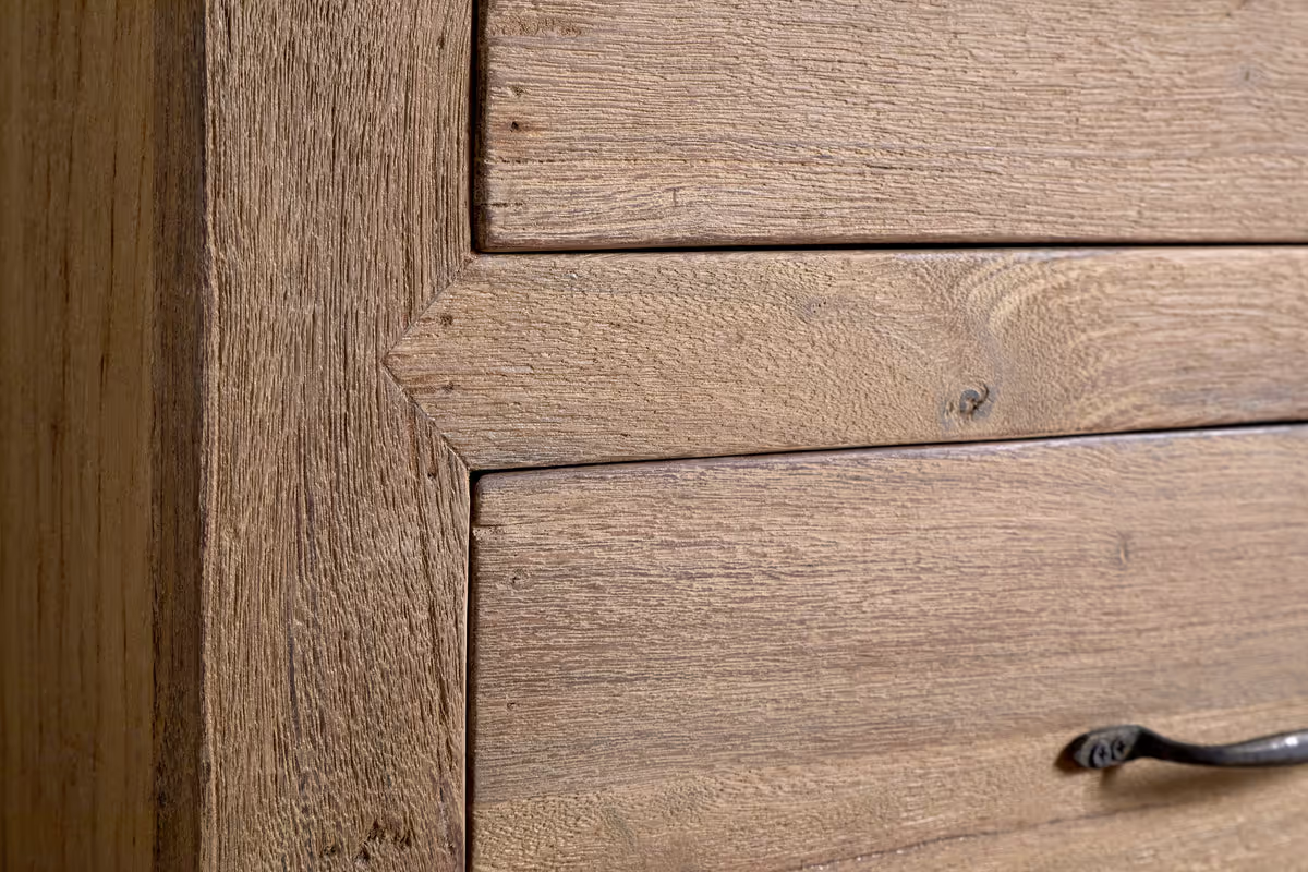 Nkuku - Iya Reclaimed Wood Chest of Drawers - Natural - Small
