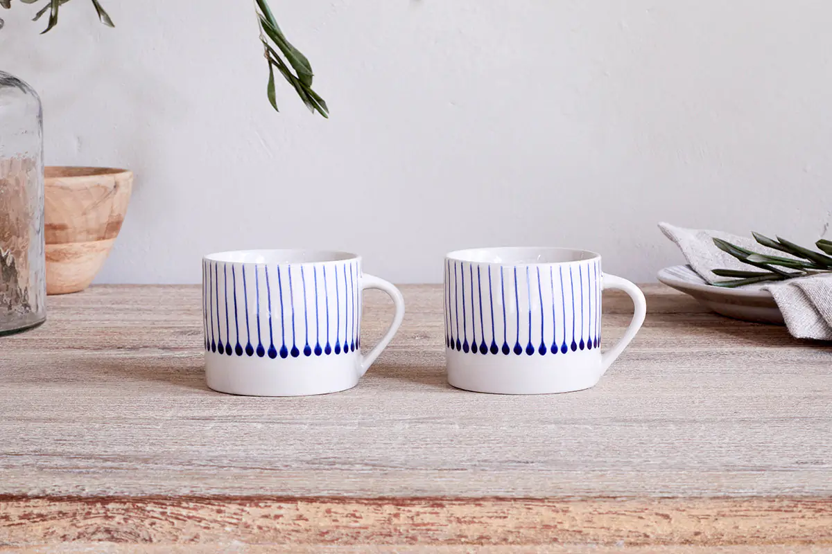 Nkuku - Iba Mug - Indigo - Small (Set of 2)