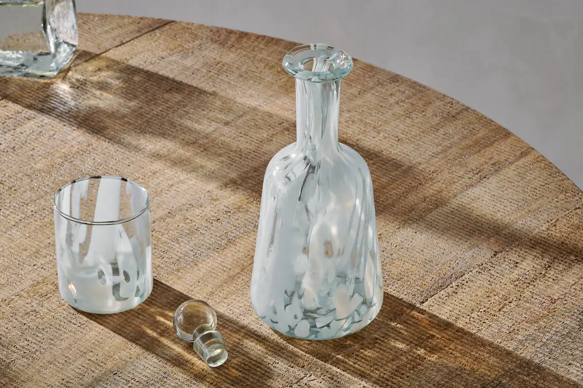 Nkuku - Lohara Decanter - White