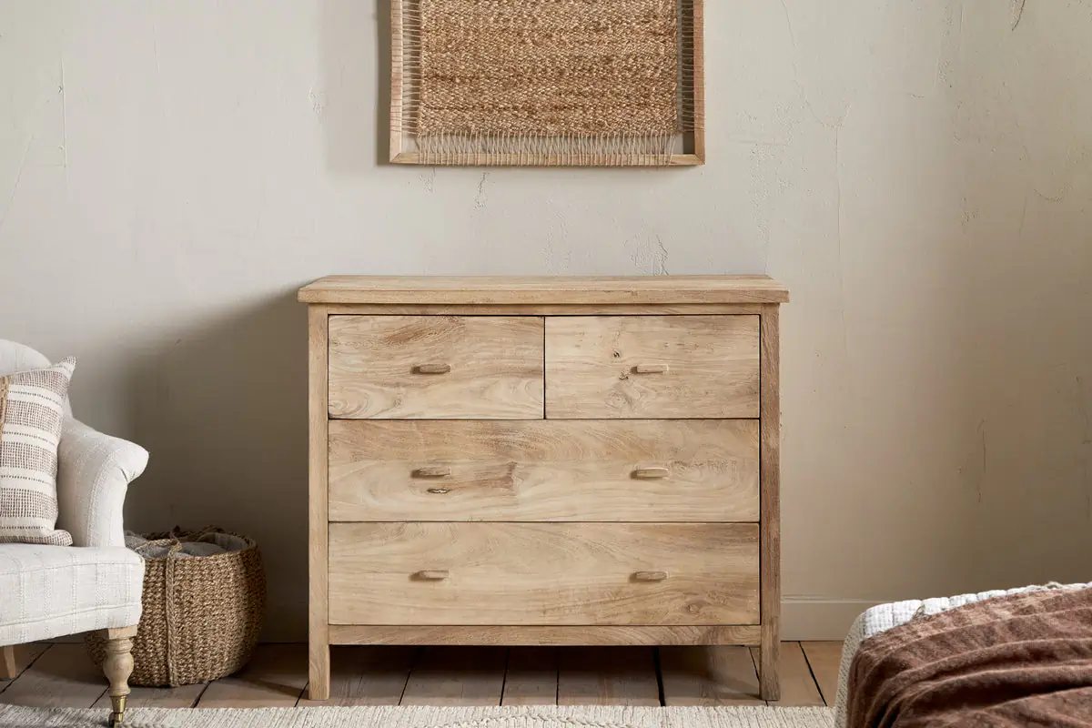 Nkuku - Vivan Grooved Chest of Drawers - Natural