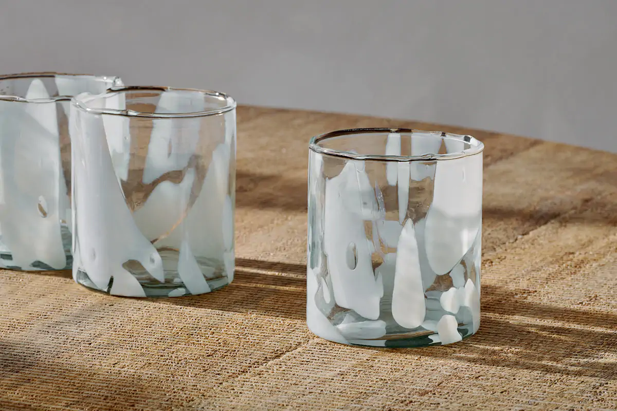 Nkuku - Lohara Tumbler - White (Set of 4)