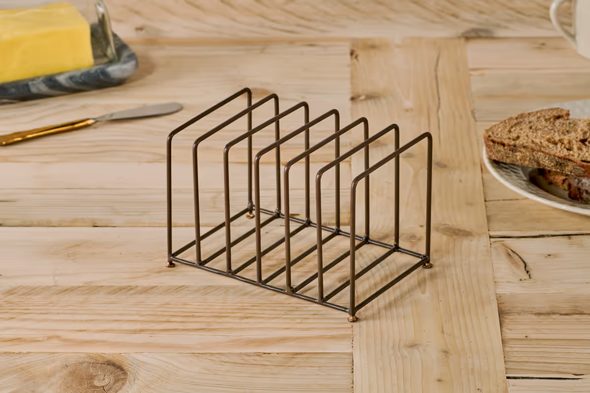 Nkuku - Inkollu Toast Rack - Aged Brass