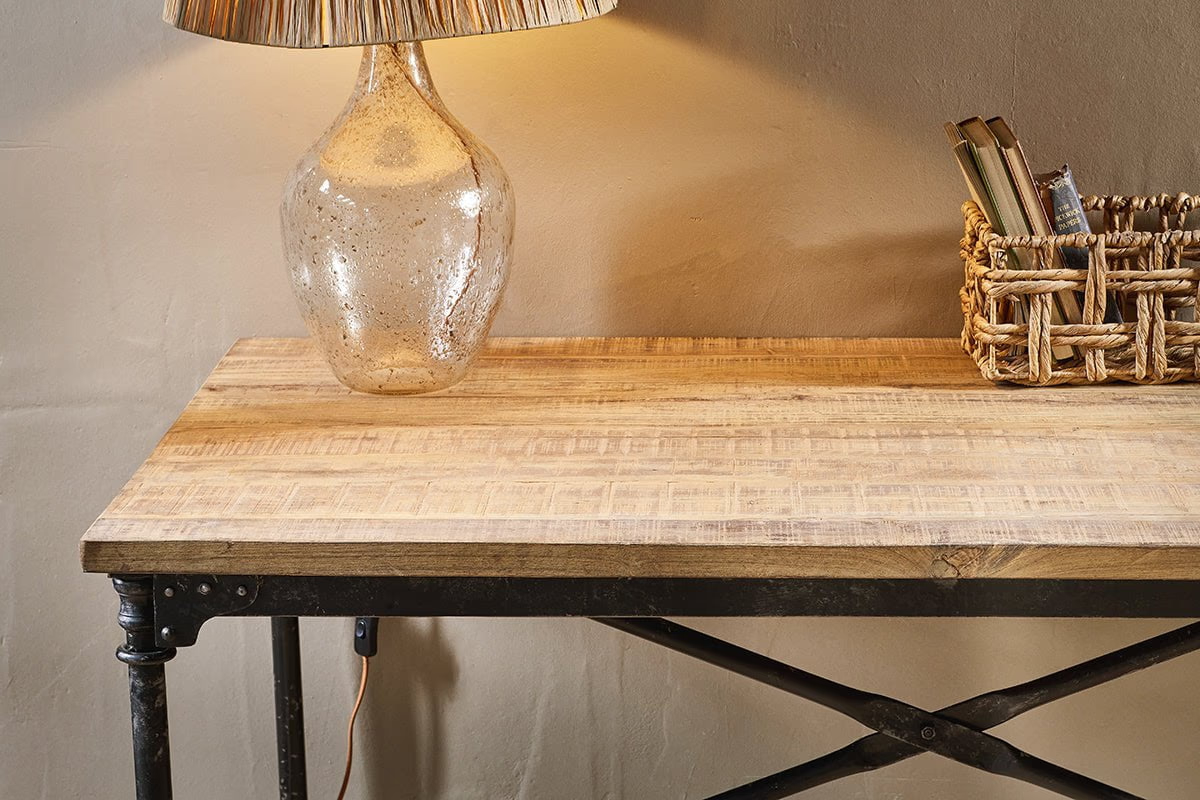 Nkuku - Benia Iron & Reclaimed Wood Desk