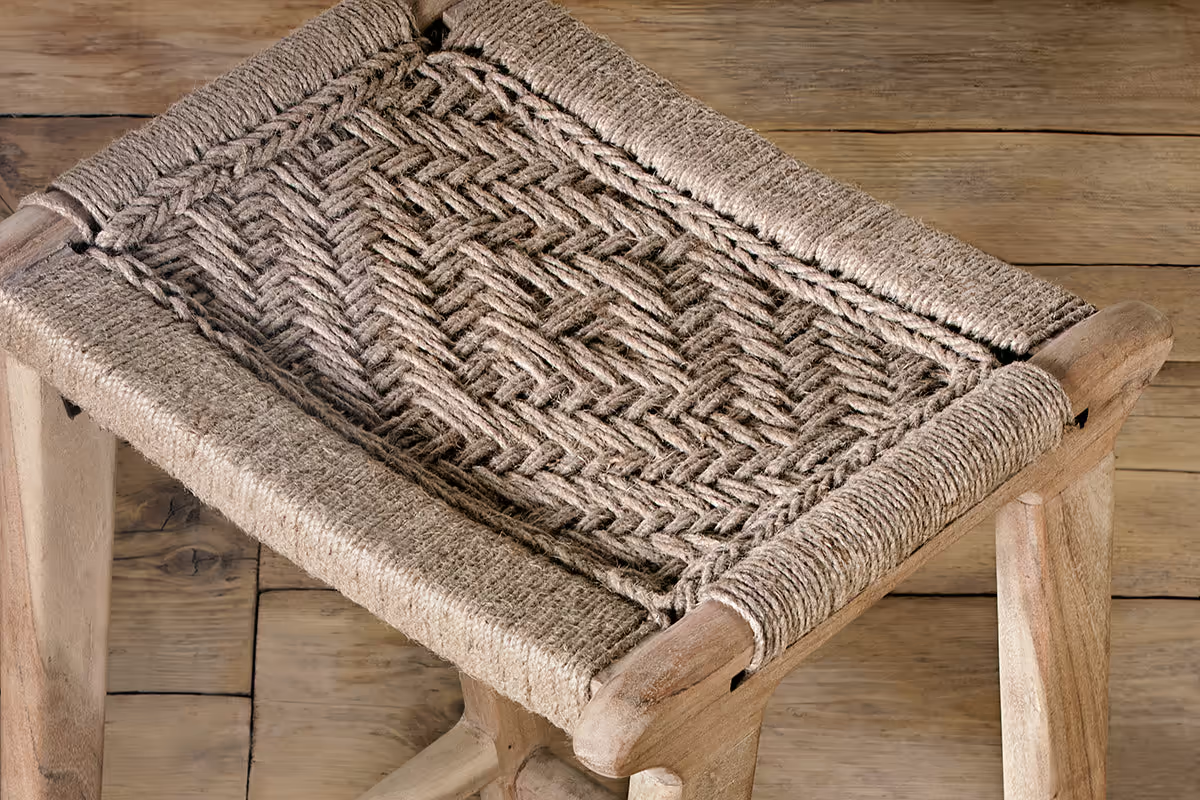 Nkuku - Vinay Woven Counter Stool - Natural