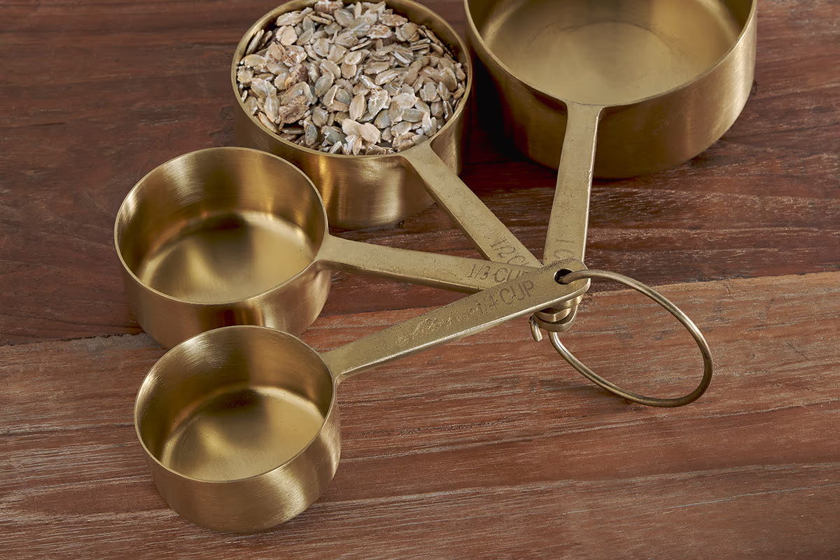 Nkuku - Mane Measuring Cups - Brushed Gold