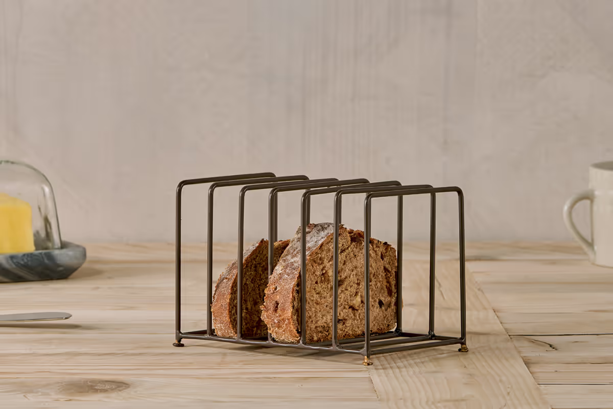 Nkuku - Inkollu Toast Rack - Aged Brass
