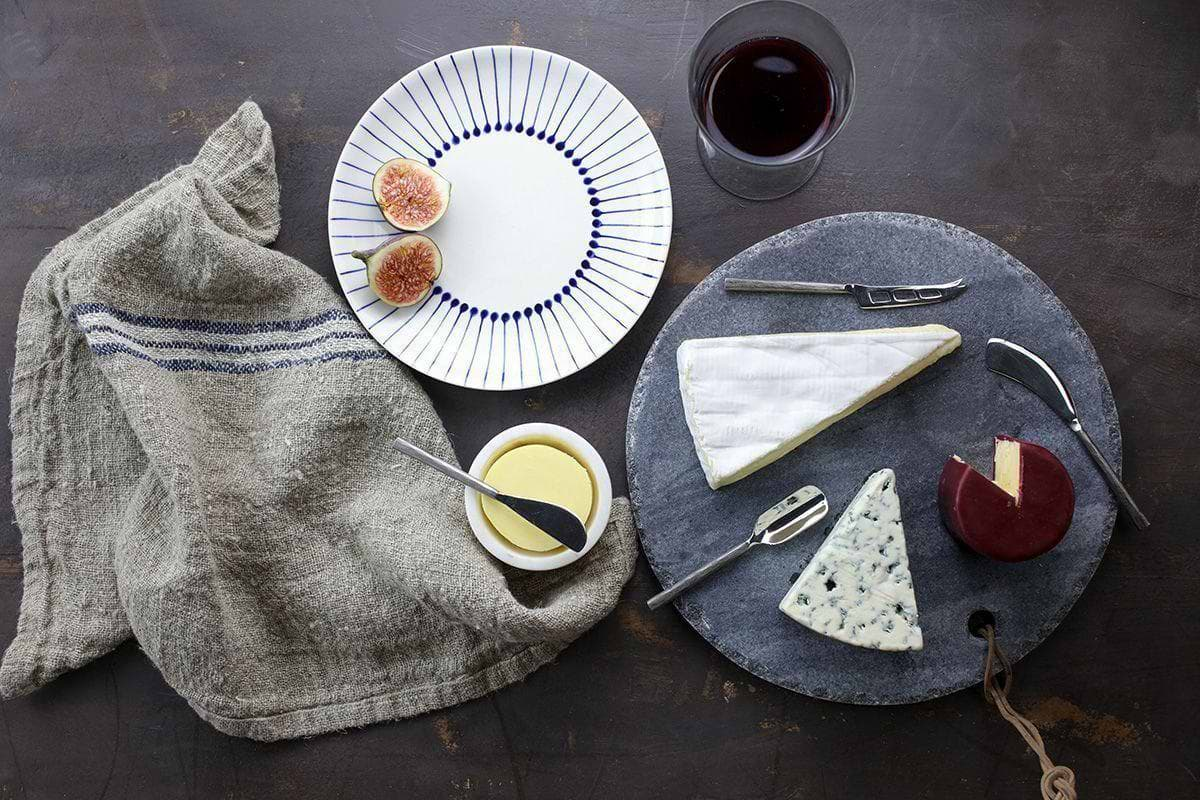 Nkuku - Darsa Cheese Knife Set - Brushed Silver (Set of 4)