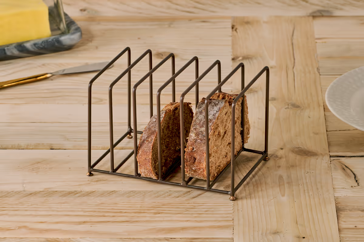 Nkuku - Inkollu Toast Rack - Aged Brass