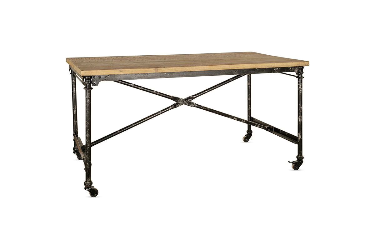 Nkuku - Benia Iron & Reclaimed Wood Desk