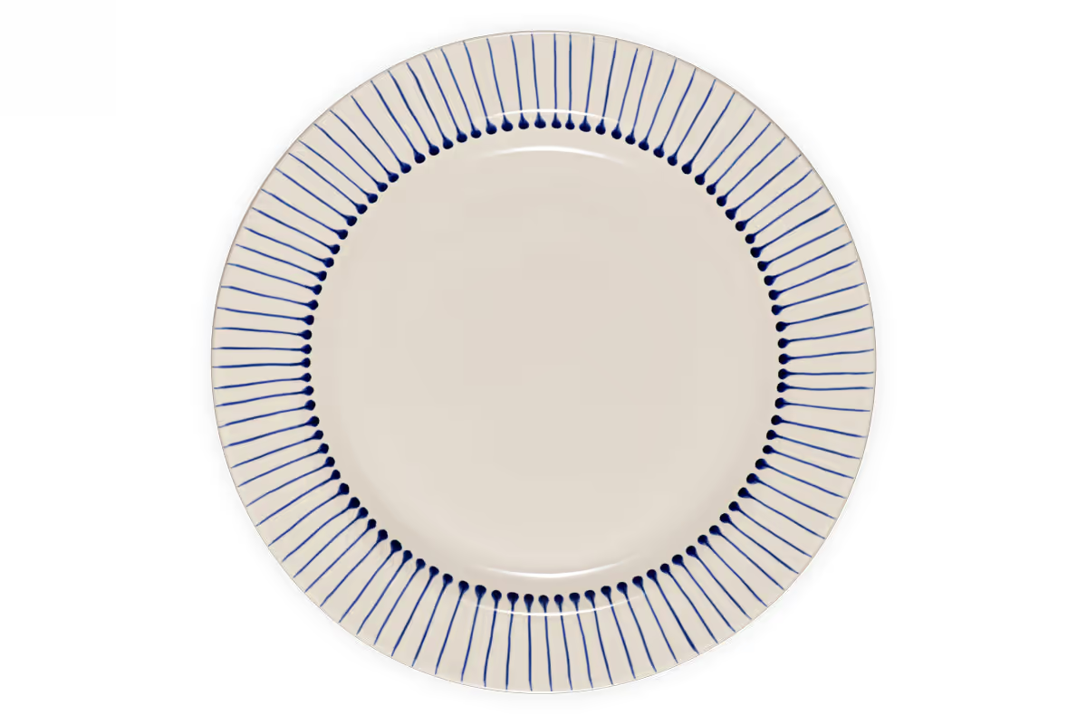 Nkuku - Iba Dinner Plate - Indigo