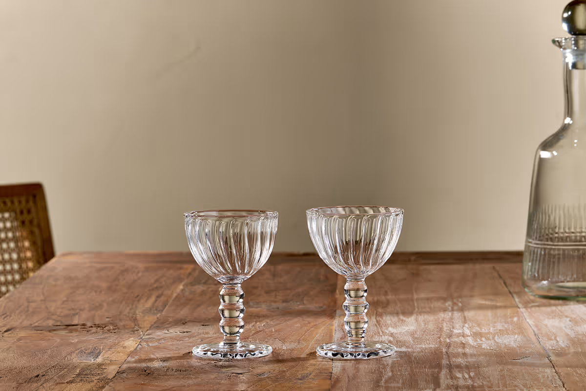 Nkuku - Santosa Sherry Glass - Clear (Set of 2)