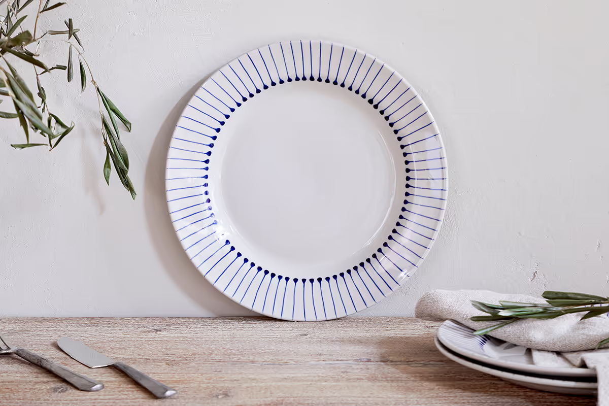 Nkuku - Iba Dinner Plate - Indigo
