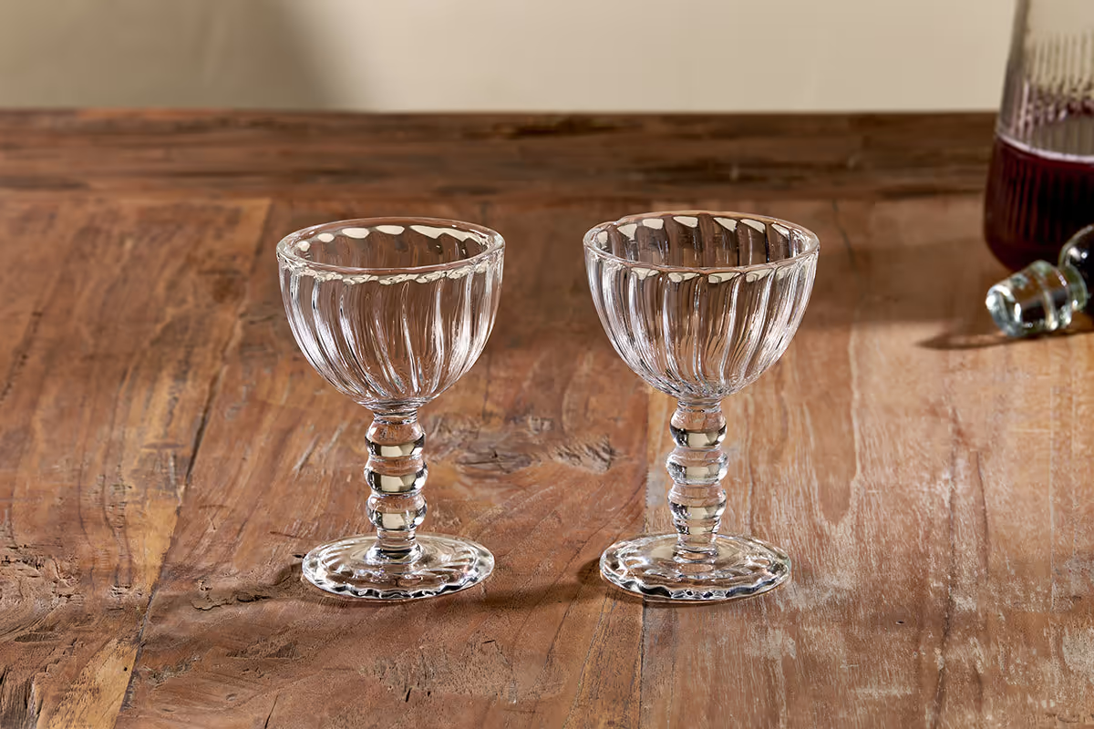 Nkuku - Santosa Sherry Glass - Clear (Set of 2)