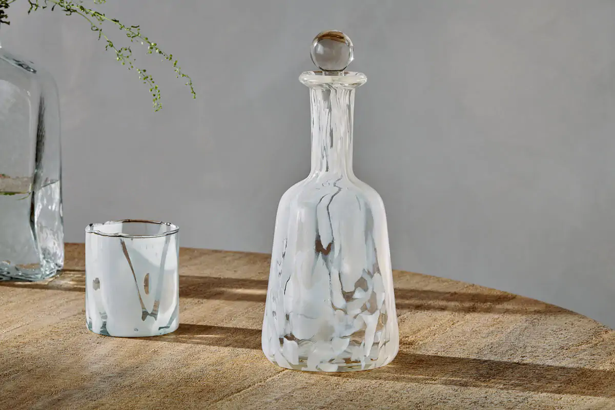 Nkuku - Lohara Decanter - White