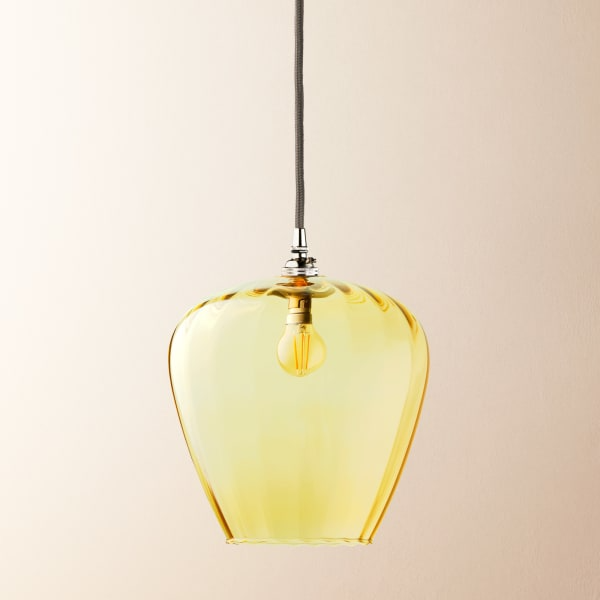 Pooky - Lisboa Pendant Light Shade - Small - Amber Glass