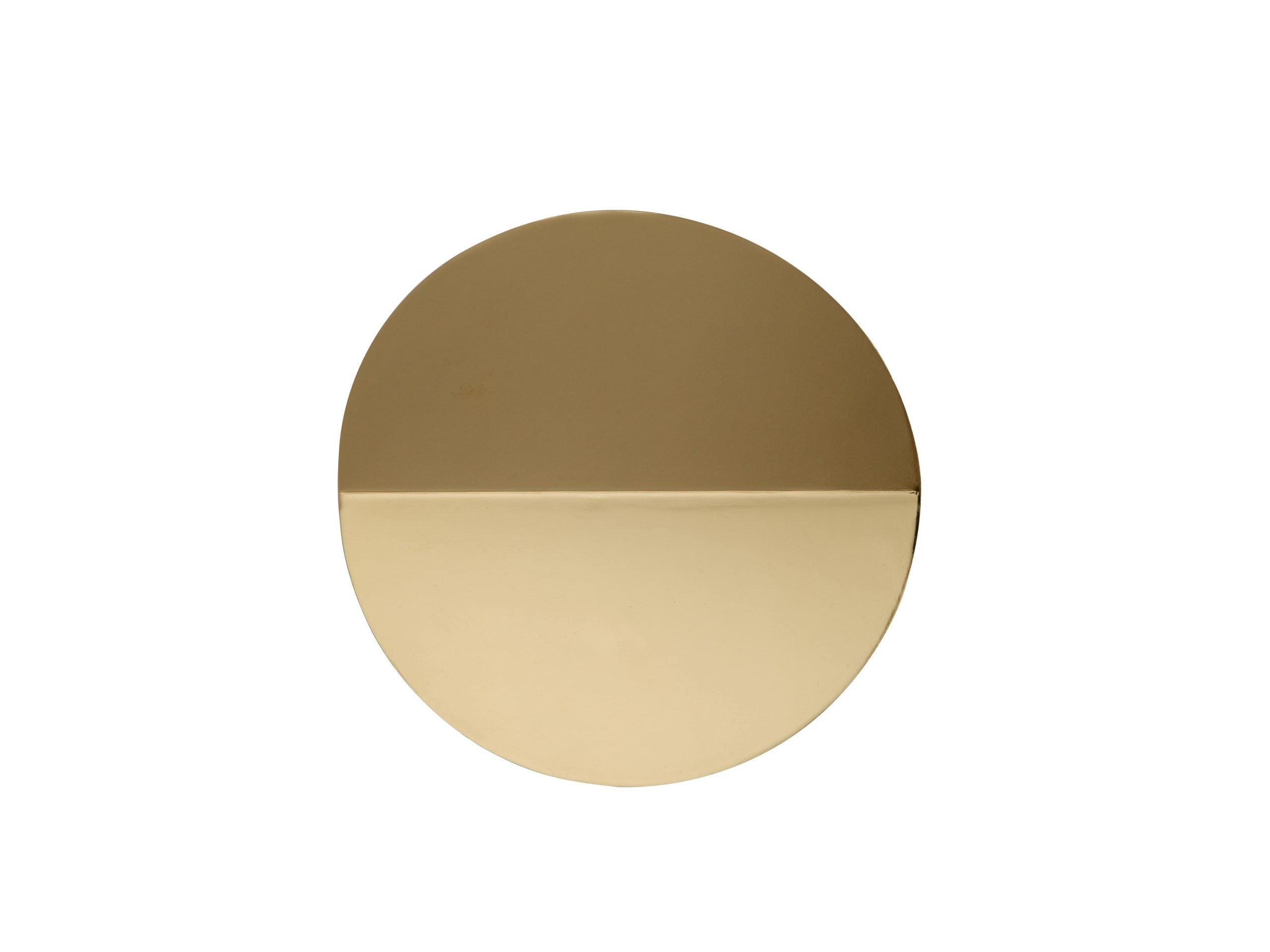 0087 Round Diffused Wall Light Brass-min