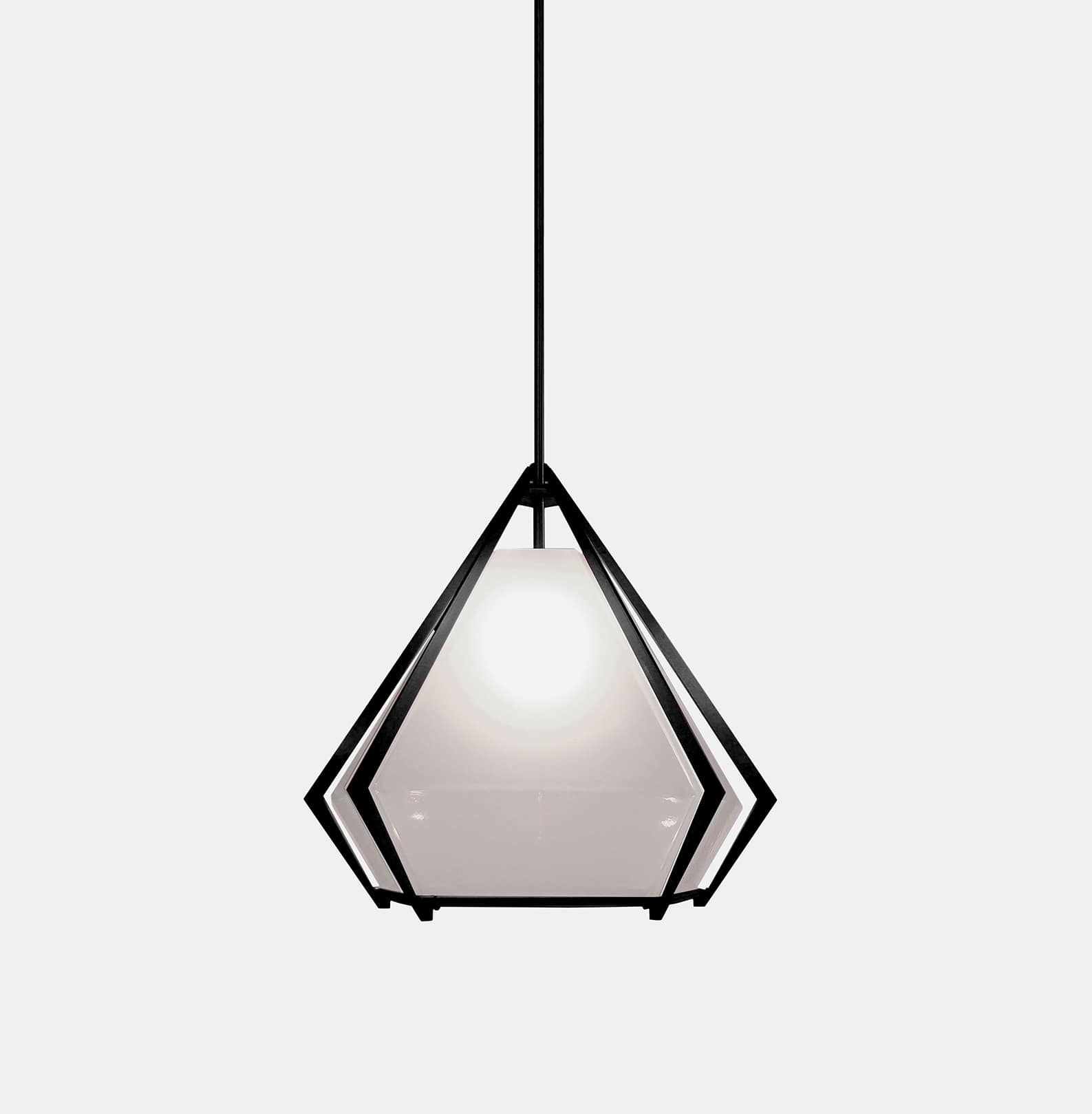 HARLOW LARGE PENDANT-ALABASTER WHITE GLASS-BLACKENED STEEL FINISH-GABRIEL SCOTT-min