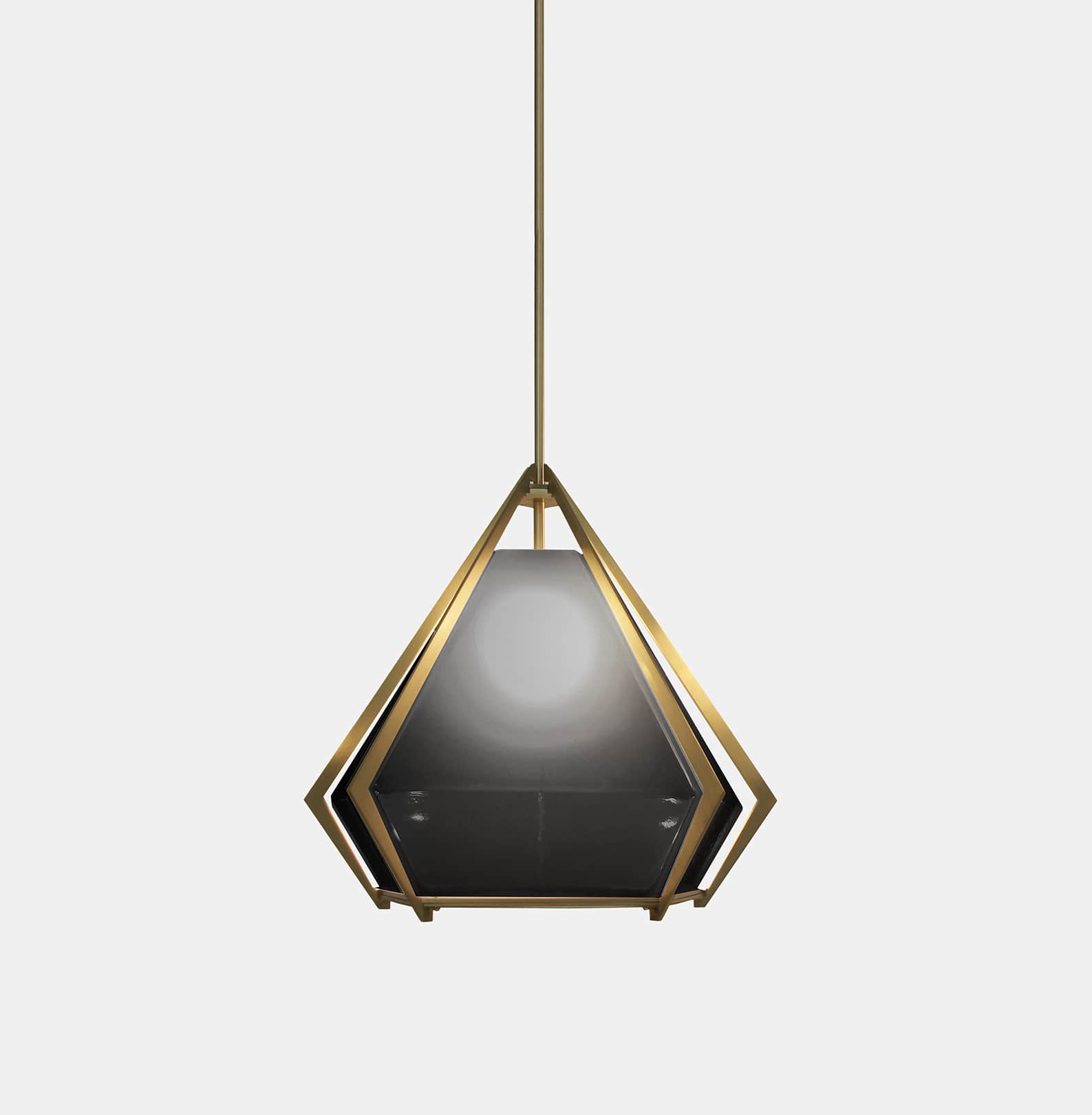 HARLOW LARGE PENDANT-SMOKED GRAY GLASS-SATIN BRASS FINISH-GABRIEL SCOTT-min