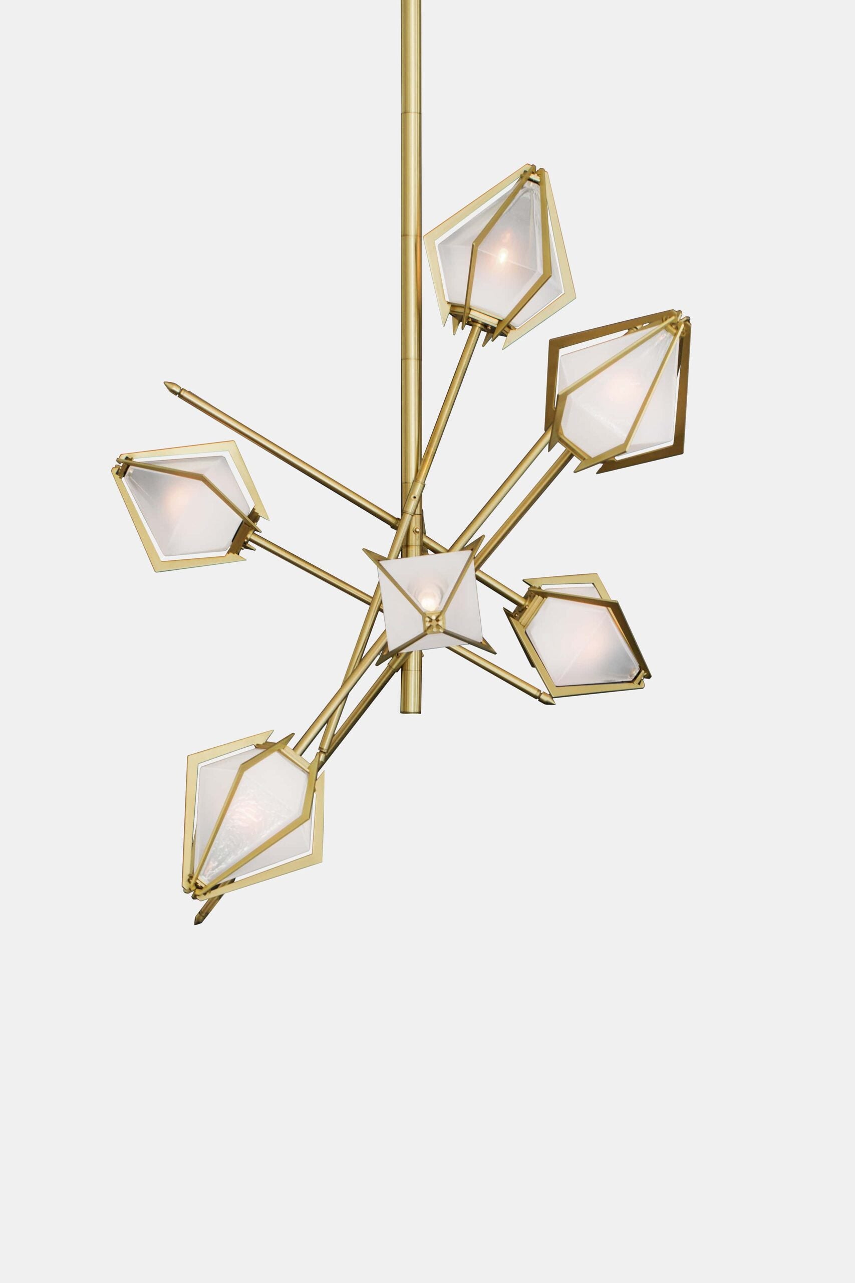 HARLOW SMALL CHANDELIER-ALABASTER WHITE GLASS-SATIN BRASS FINISH-GABRIEL SCOTT-min