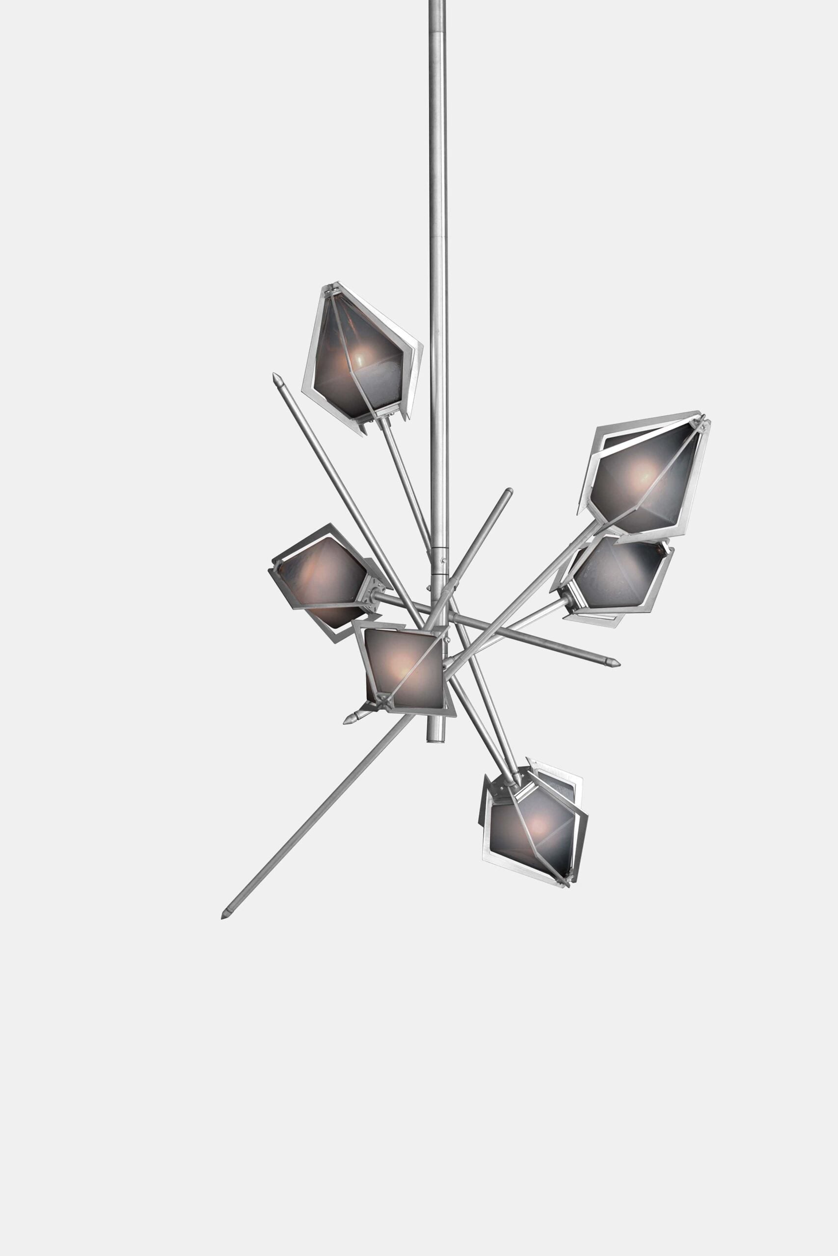 HARLOW SMALL CHANDELIER-SMOKED GRAY GLASS-SATIN NICKEL FINISH-GABRIEL SCOTT-min