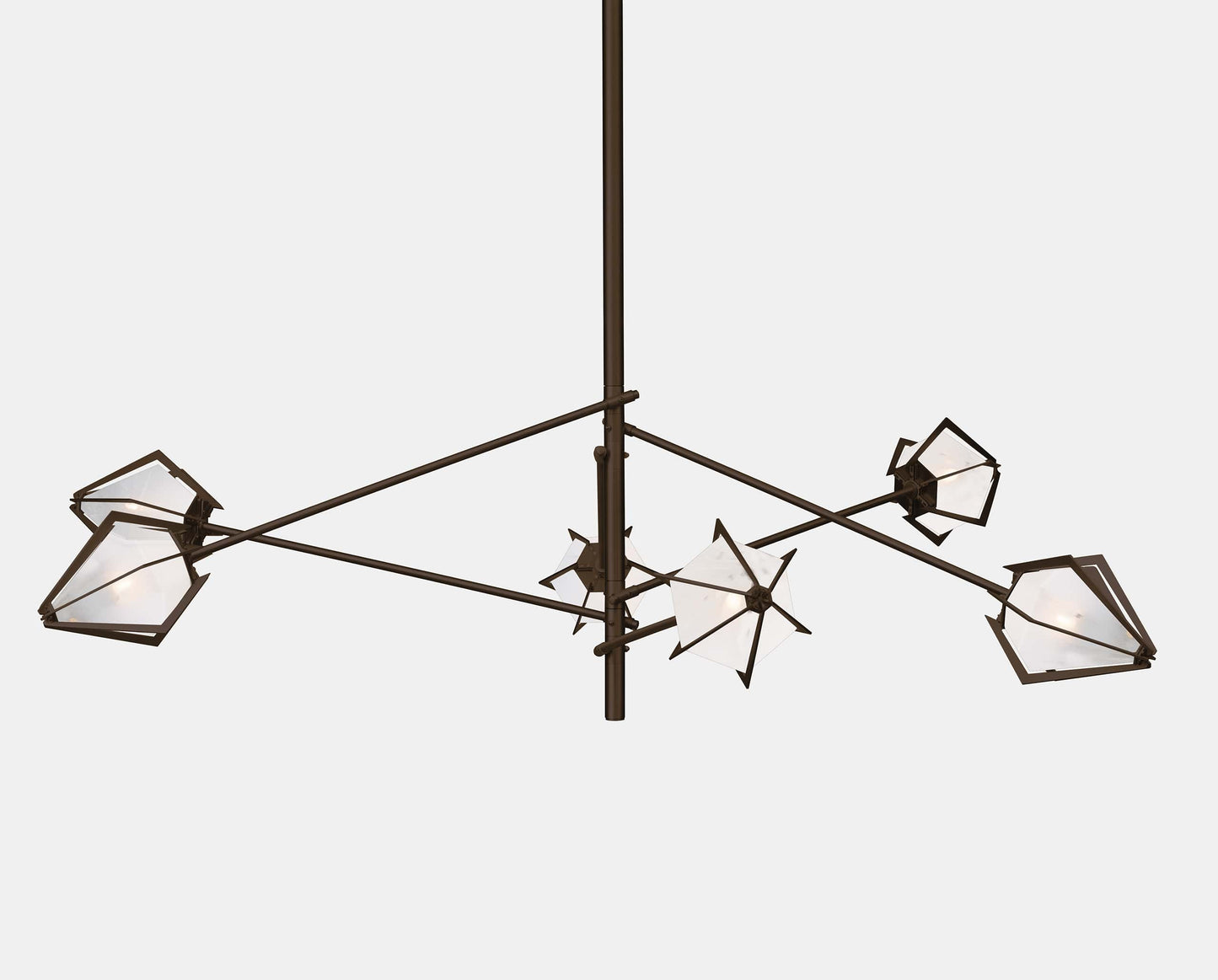 HARLOW SPOKE LARGE CHANDELIER-ALABASTER WHITE GLASS-SATIN BRONZE-GABRIEL SCOTT-min